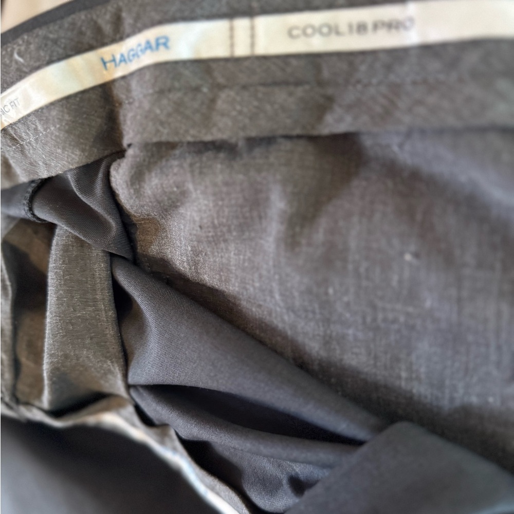 Haggar Cool 18 Pro Charcoal Trousers